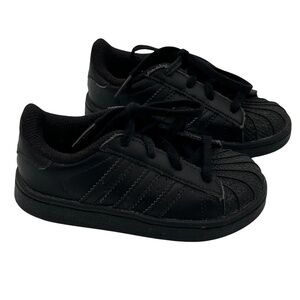 Adidas Black Superstar Sneakers Size 7 Toddler